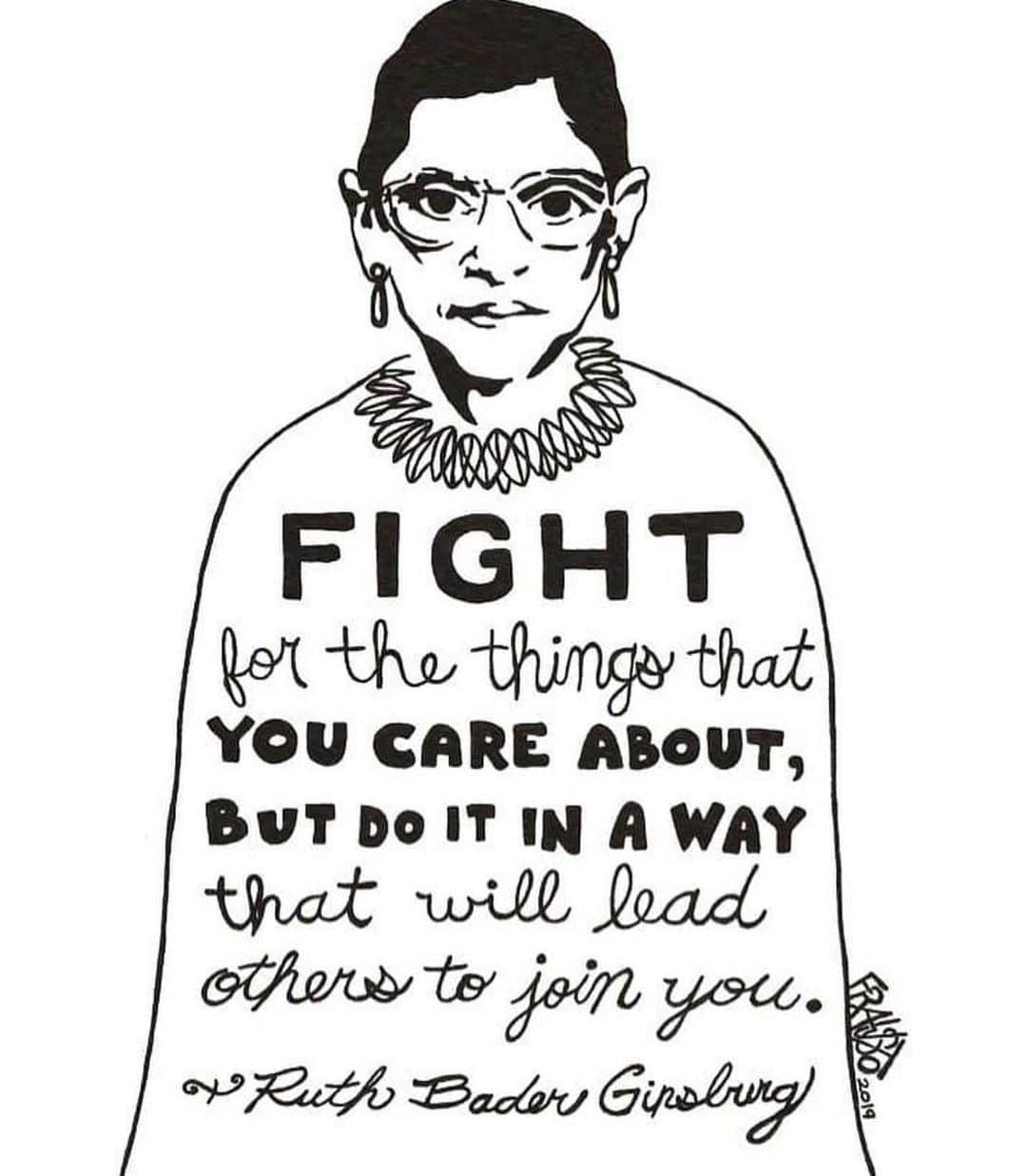 バネッサ・レイのインスタグラム：「RBG, there’s a lot about my life that would be different if not for you. Thank you for your service. #riprbg #vote #balance」