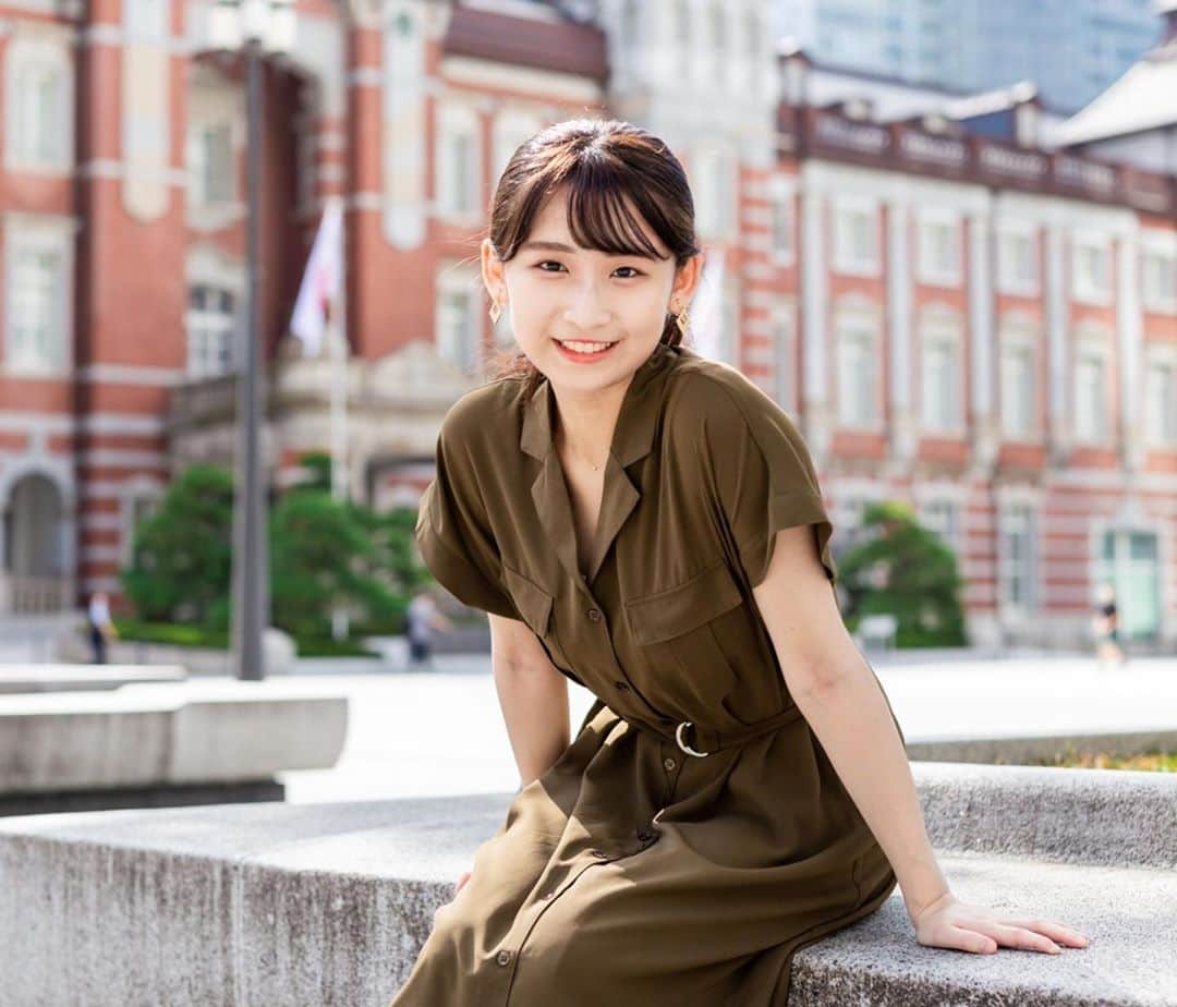 作田光のインスタグラム：「みなさんおはようございます☀ 今日は朝も投稿します😌💭  以前、東京駅で撮影したものです🌸 よかったら投票のご協力よろしくお願いします🙇‍♀️✨」
