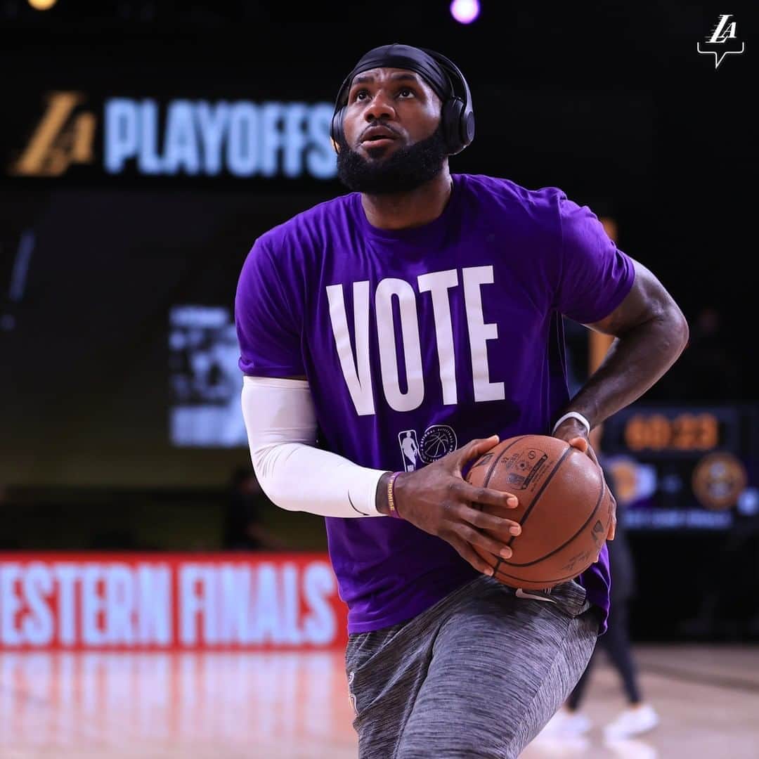 Los Angeles Lakersさんのインスタグラム写真 - (Los Angeles LakersInstagram)「Your Vote = Your Voice」9月19日 9時51分 - lakers