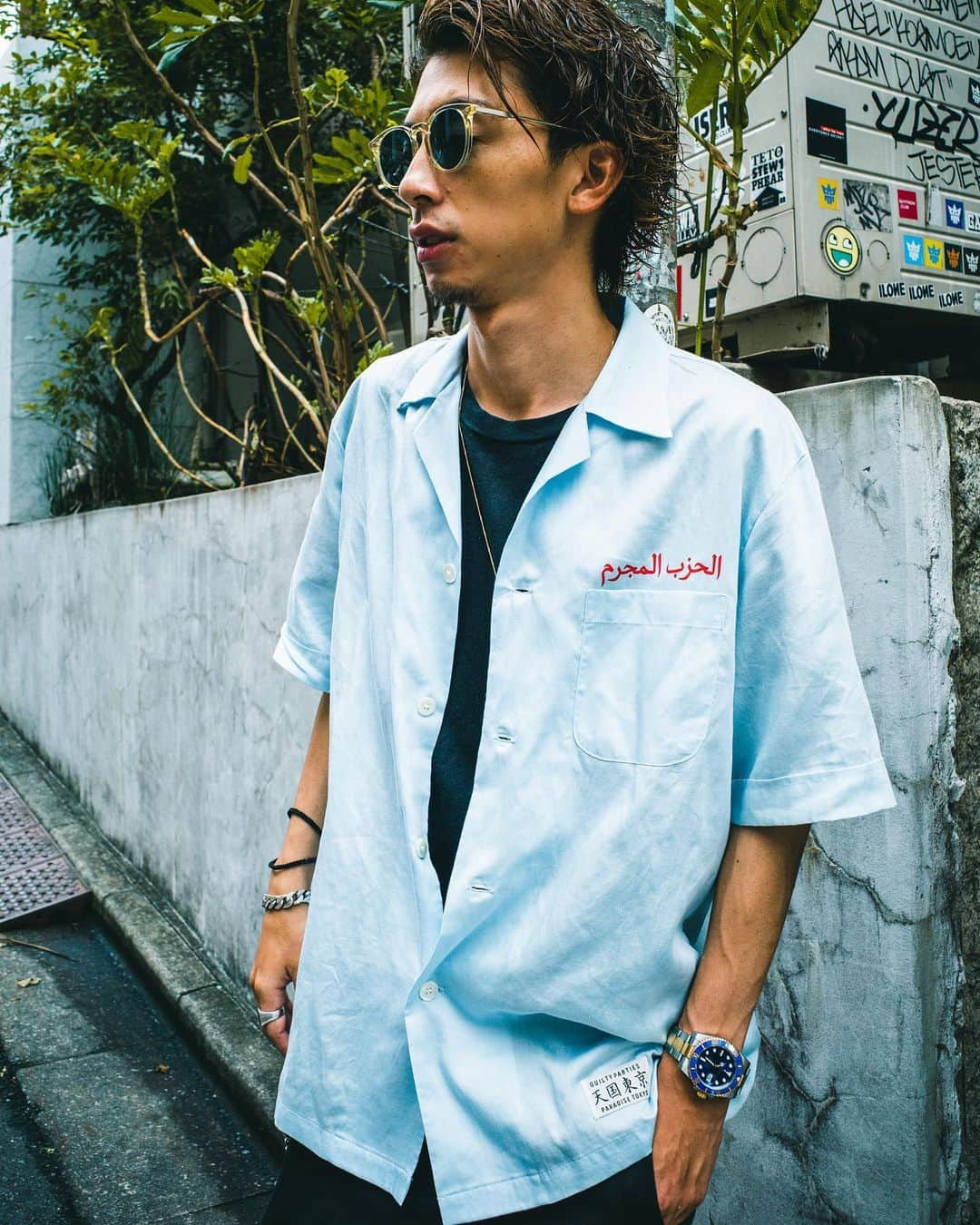 雄三 雨宮さんのインスタグラム写真 - (雄三 雨宮Instagram)「シャツ　#wackomaria  パンツ　#dickies  ローファー　#saturdaysnyc  サングラス　#ayame」9月19日 10時54分 - amezooon