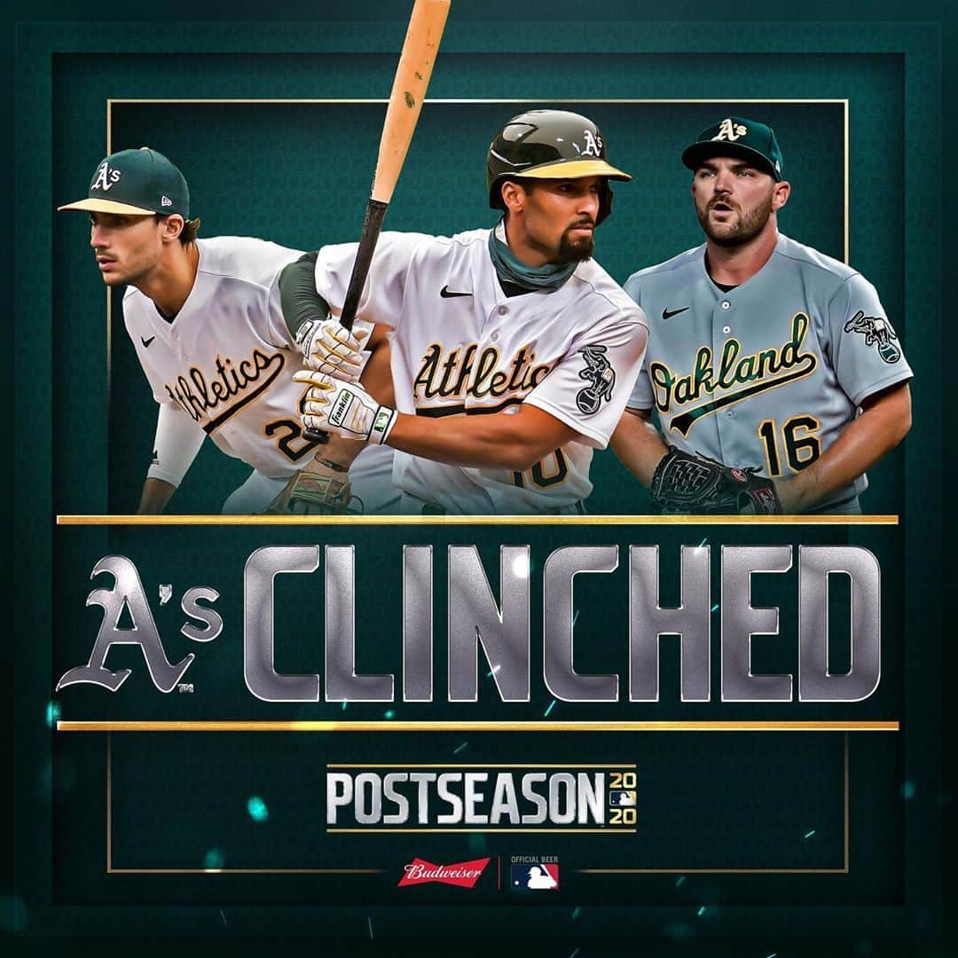 MLBさんのインスタグラム写真 - (MLBInstagram)「For the 3rd straight year, the @Athletics are headed to the postseason! #CLINCHED」9月19日 13時44分 - mlb