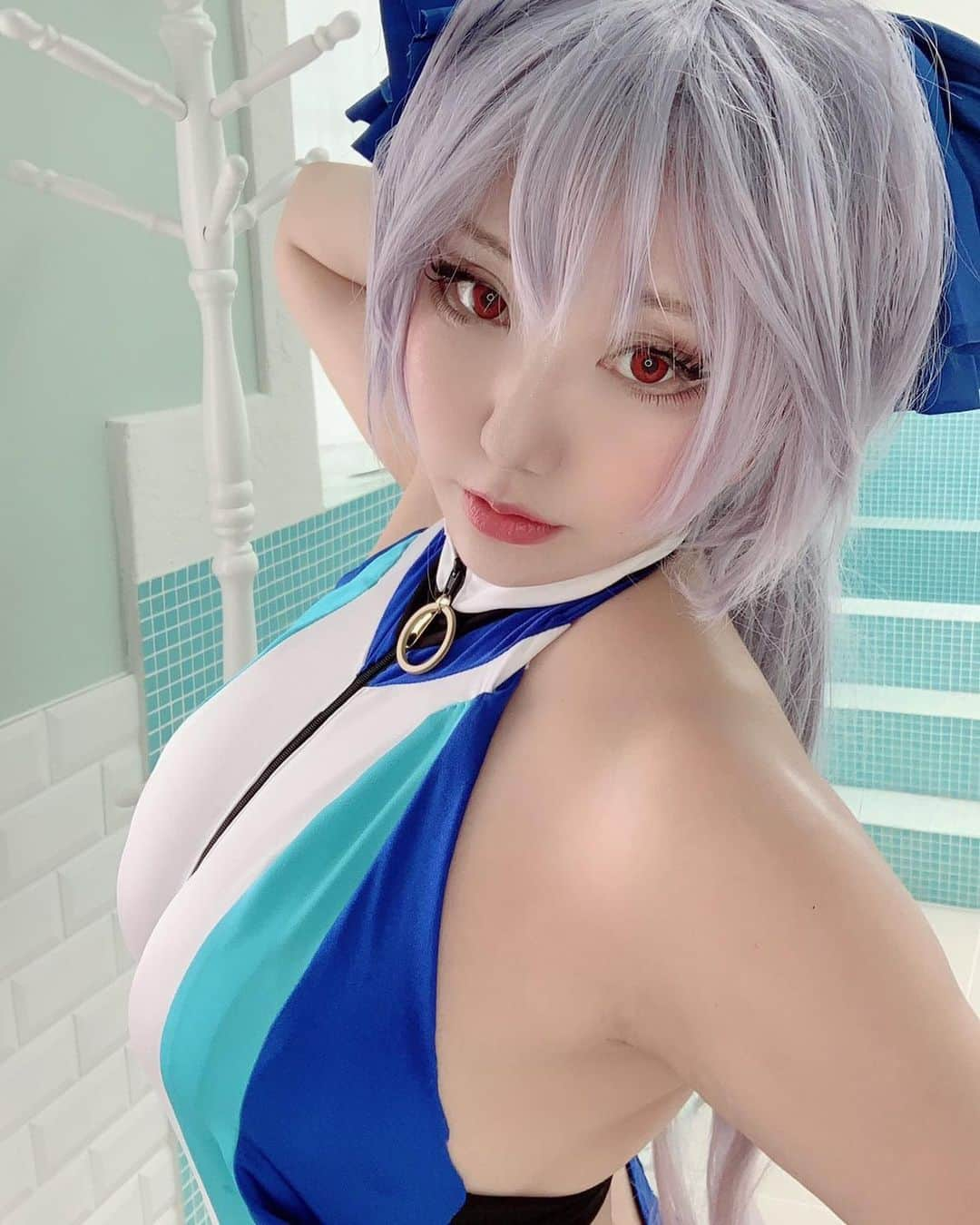 サクさんのインスタグラム写真 - (サクInstagram)「#sexy #sexycosplay#oppai#pretty #prettycosplay#sakuayaka #sakucosplayer #saku #cosplay #cosplayer」9月19日 15時15分 - cosplay_saku