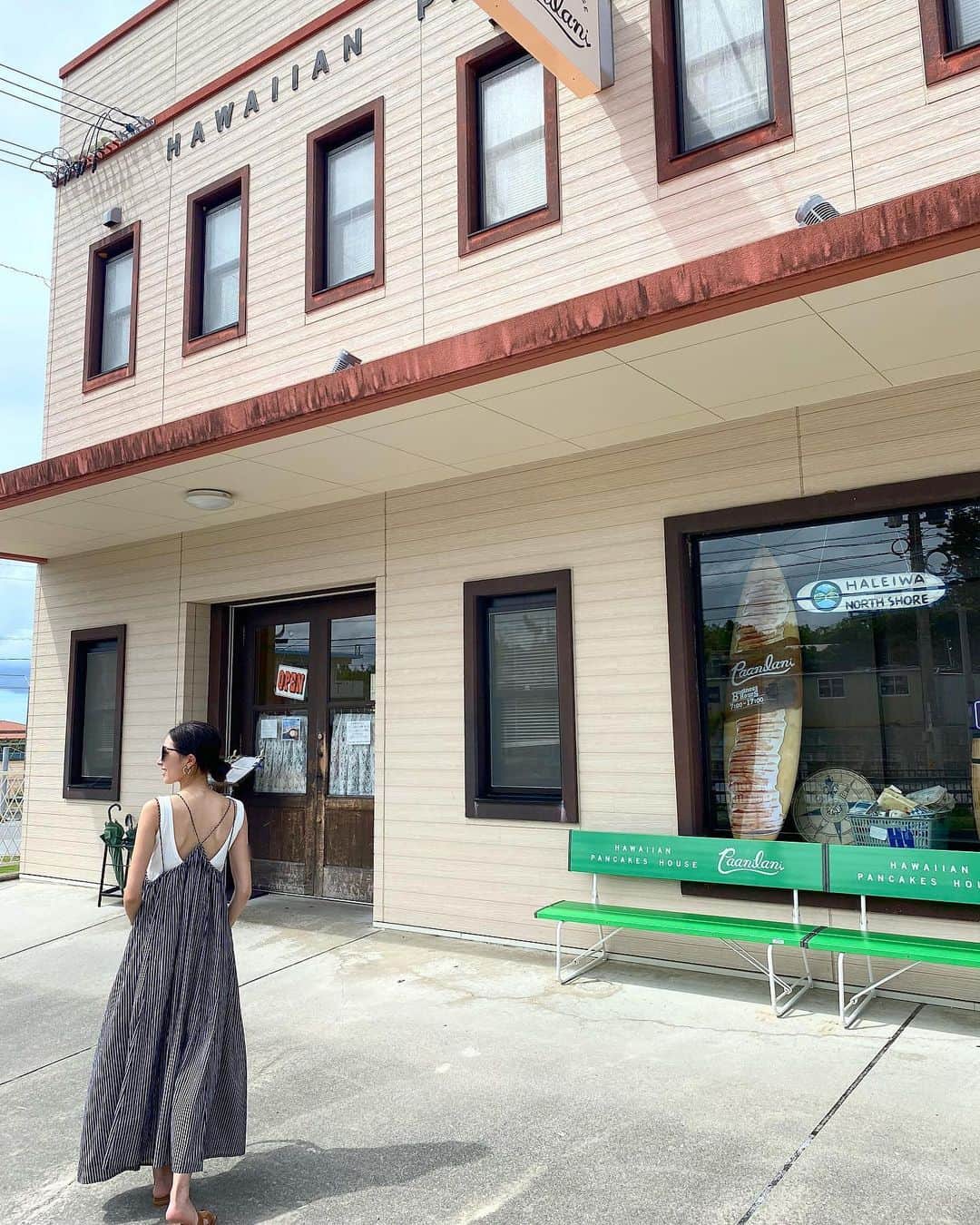 湯浅喬子のインスタグラム：「ハレクラのパンケーキ🥞も いいけど、、、ここのパンケーキ最高✨  西村夫婦に教えてもらった パンケーキのパニラニ🙄🌺  美味しすぎて、もぅ食べたい🤤  #パンケーキ#pancakes」