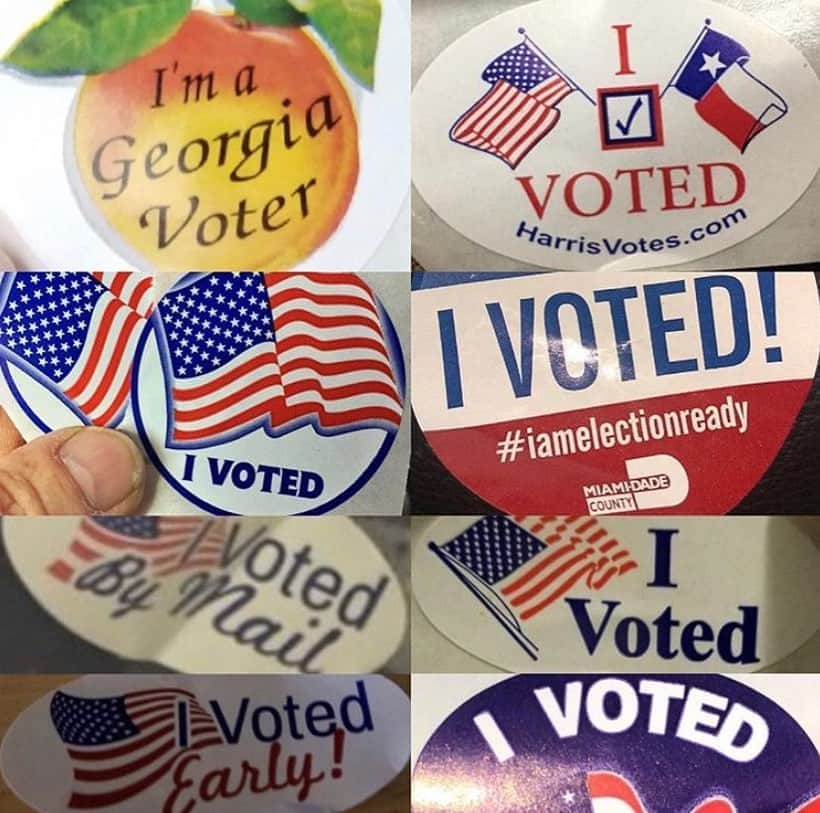 uglyfruitandvegのインスタグラム：「The election is not in 46 days. People are voting now. Do what you can to make sure your vote counts and vote as early as possible! Find out more at https://www.whenweallvote.org/vrh/ (link in bio) #Vote #vote2020🇺🇸 #voteforchange #votenow ❤️🤍💙」