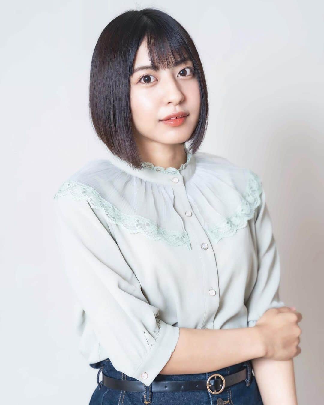のインスタグラム：「・ ・ #新しいプロフィール写真 ・ ・ TwitterもInstagramもそろえました☺️ ・ ・ #instagram #twitter #profile #picture #camera #model #shortcut #宣材写真 #モデル #ボブ #プロフィール #フォローミー」