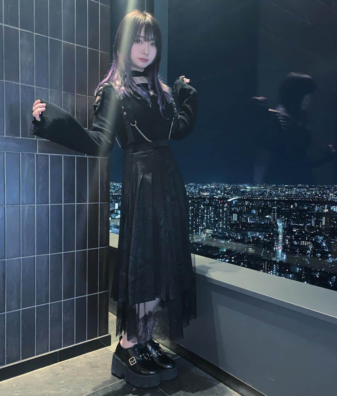 ねおきまこのインスタグラム：「いつだかのコーデさん Bubbles×EATME   #bubblestokyo #eatme #code #fashion #お洒落さんと繋がりたい」