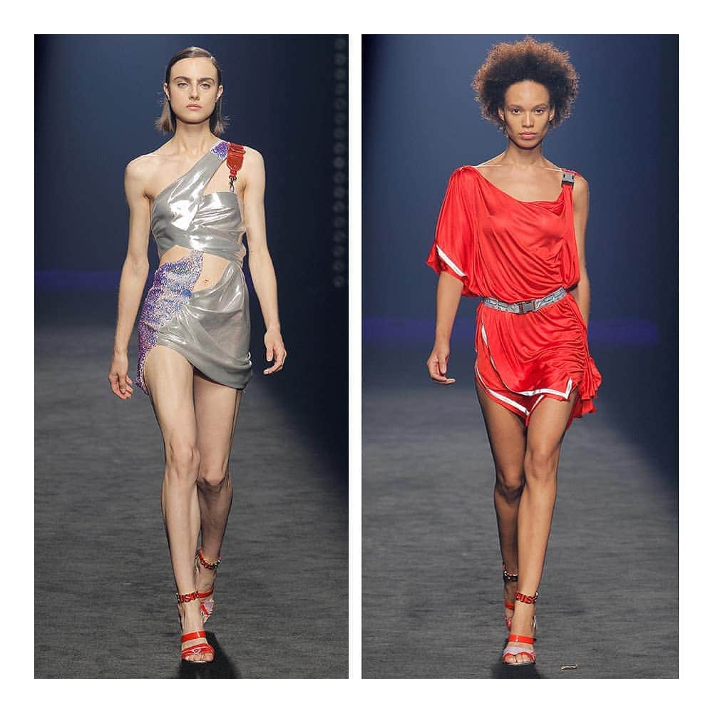のインスタグラム：「B E _ M O R E _ H U M A N / #WakeUpWorld SS21 is about respect, consciousness and future.   #mbfwm & #nyfw」