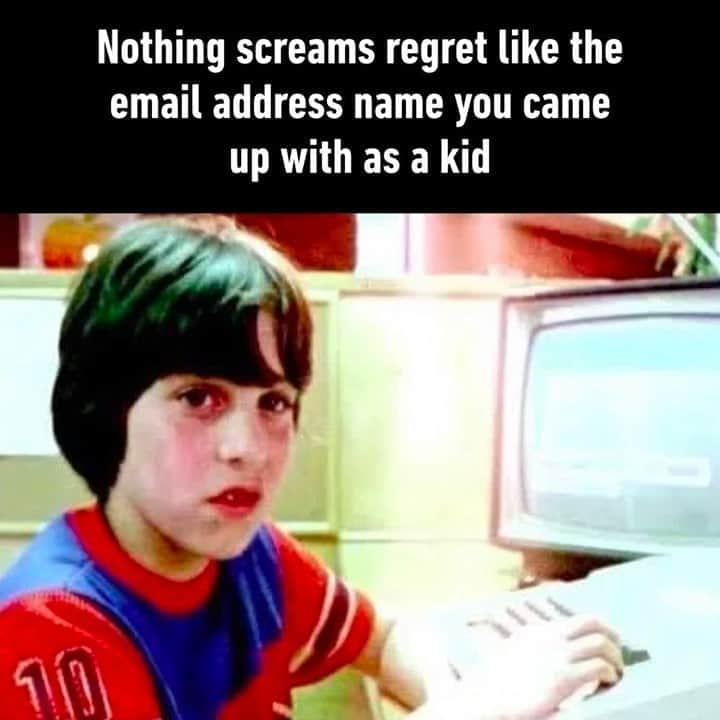 9GAGさんのインスタグラム写真 - (9GAGInstagram)「xXilovenaruto69Xx⠀ #childhood #email #9gag」9月19日 19時00分 - 9gag