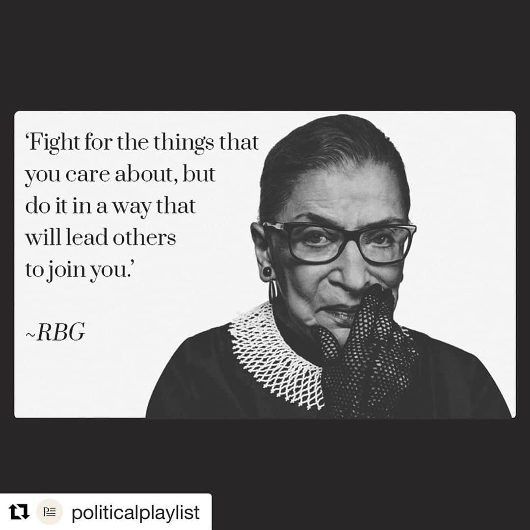 コリン・ドネルのインスタグラム：「Please. Use your voice. Vote.  • • • #Repost @politicalplaylist ・・・ Rest In Peace to a trailblazer who taught us all how to use our voice.」