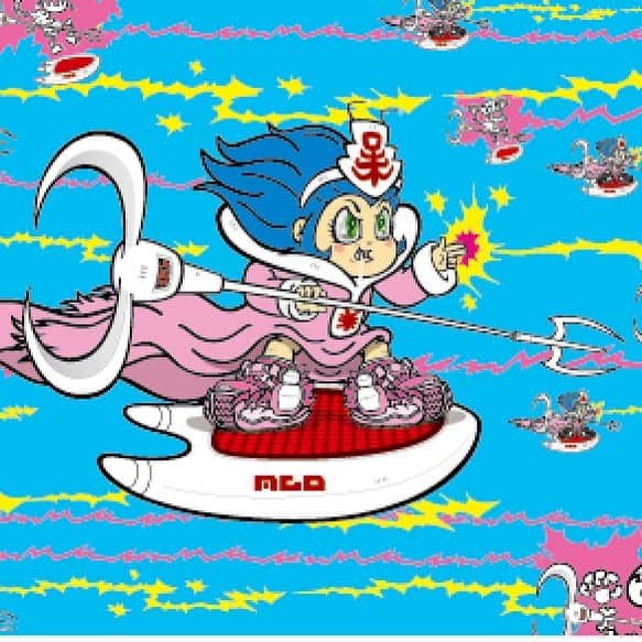 田中秀幸のインスタグラム：「オリジナルアートワーク　 展覧会計画中です。#illustration #art #bustagroove #supermilkchan」