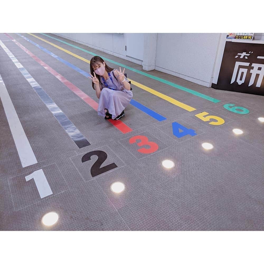 片瀬美月のインスタグラム：「𓂃𓊝𓄹𓄺 ‎ * * * きのうボートレース戸田さんに行ってきました🚢 みぃは3号艇がすき♥ * * * 𓂃𓊝𓄹𓄺 ‎ #ボートレース  #ボートレース戸田  #boatrace」
