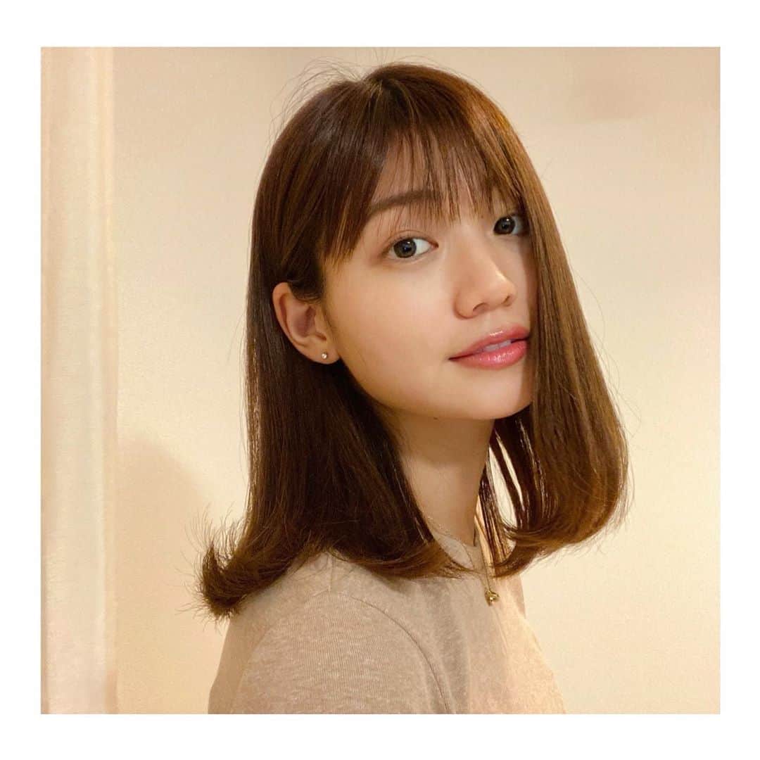 村上奈菜さんのインスタグラム写真 - (村上奈菜Instagram)「カラーと前髪カット。 しばらく暗髪だったけどまた明るく✌🏻」9月19日 21時48分 - murakami__nana
