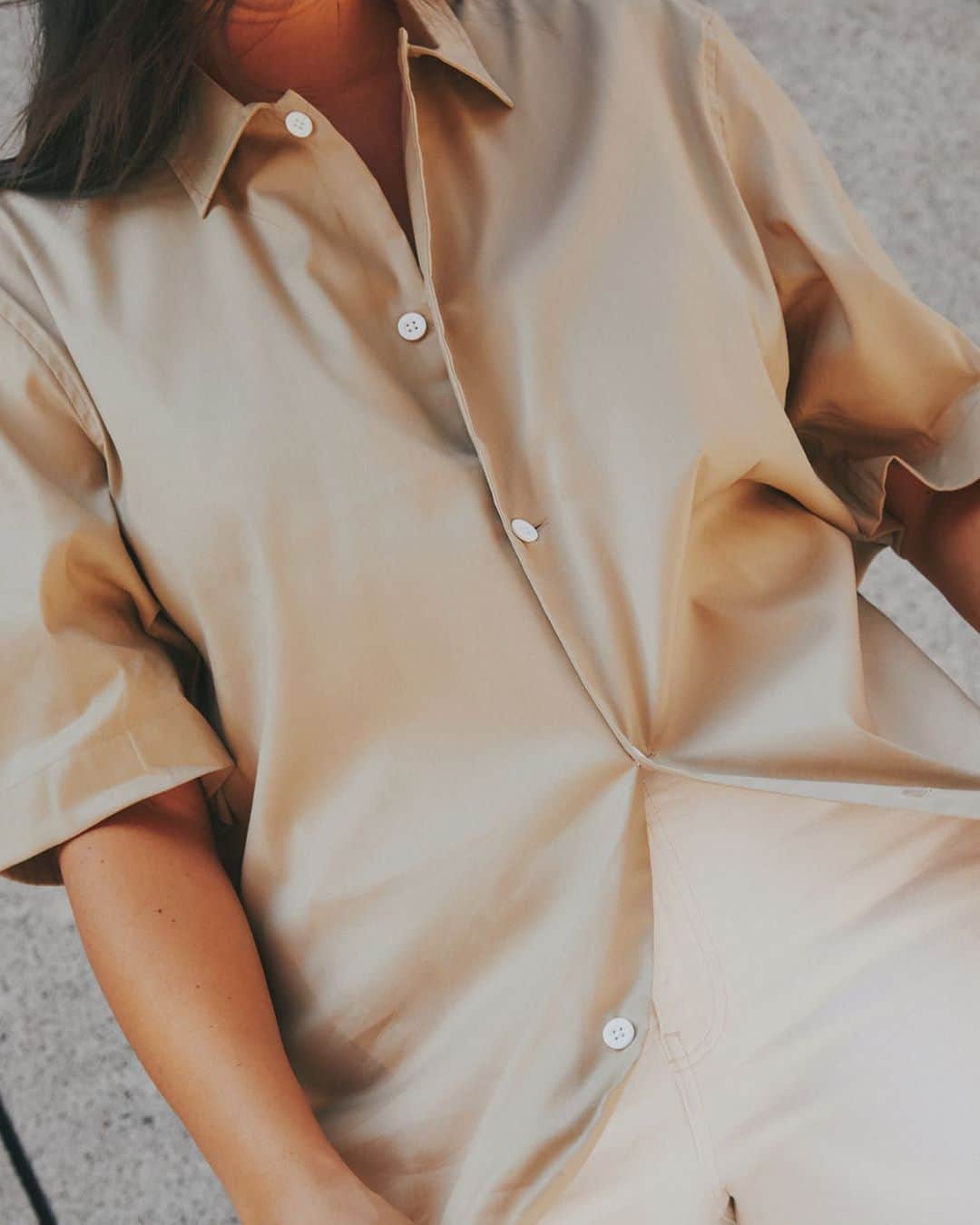 Club Monacoのインスタグラム：「Neutral, polished, simple. The exact definition of our new Convertible Collar Short Sleeve Shirt .」