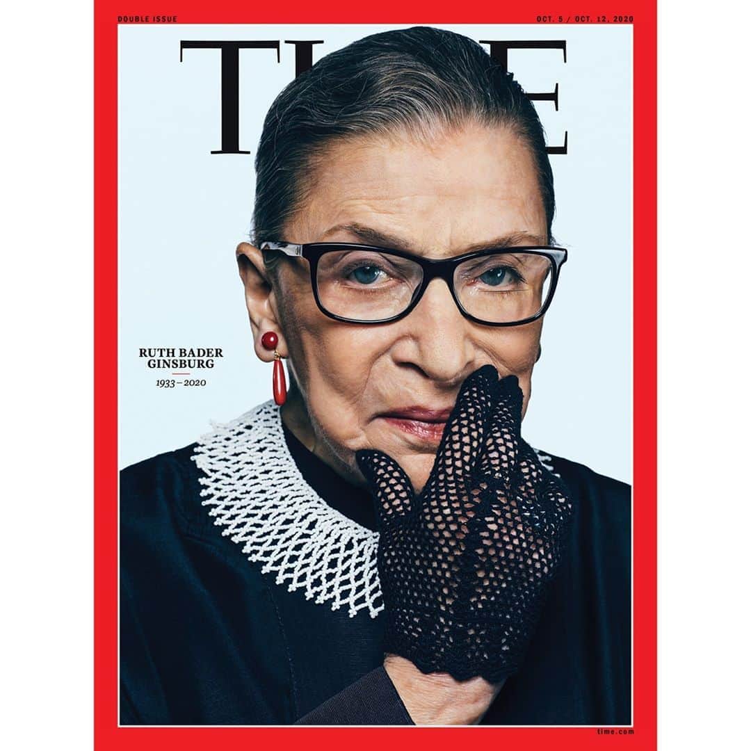 TIME Magazineさんのインスタグラム写真 - (TIME MagazineInstagram)「TIME's new commemorative cover: Ruth Bader Ginsburg, 1933-2020. Read about her extraordinary life of public service at the link in bio. Photograph by @sebkimstudio—@august_image for TIME」9月20日 0時13分 - time