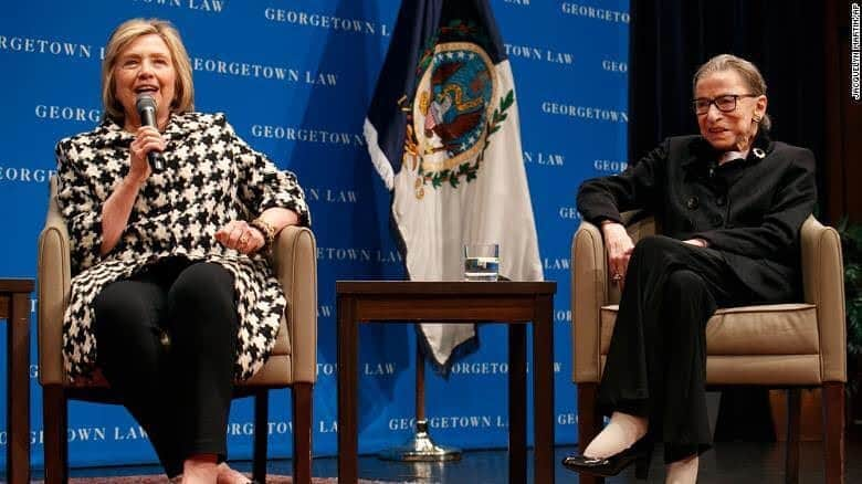 ヒラリー・クリントンさんのインスタグラム写真 - (ヒラリー・クリントンInstagram)「When Ruth Bader Ginsburg came to be interviewed for the Supreme Court vacancy Bill had to fill, she was told that it would be a casual interview on a Sunday afternoon. Bill knew that she was coming so he got out of his Sunday afternoon football-watching clothes and put on a suit and tie, and she came in very casually dressed. She was a little embarrassed about coming to The White House and seeing the president when she was not properly attired. But they hit it off. They had an extraordinary conversation about the Constitution and the role of the courts. It was a masterclass. ⁣ ⁣ Ruth Bader Ginsburg was someone I had looked up to for a long time—as a young lawyer, and throughout my time practicing and teaching law. She believed that the Constitution had to be interpreted as providing for the equal rights of men and women. She understood there were certain assumptions in the law that favored or disfavored men as well as women, and had the brilliant insight that she could demonstrate that lack of equality by litigating on behalf of men. ⁣ ⁣ Her great gift was not only being a brilliant lawyer, litigator, and judge, but also a warm and empathetic human being. She felt the loss of respect and rights that her clients felt. And she felt compelled to try to right those wrongs.⁣ ⁣ This is a devastating personal loss for so many. But more than that, it is a devastating loss for our country. Her memory is already a blessing. May it also be a call to continue her work for justice and equality under the law.」9月20日 0時18分 - hillaryclinton