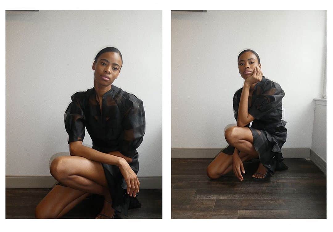 レベッカテイラーのインスタグラム：「A feminine take on menswear-inspired plaid.」