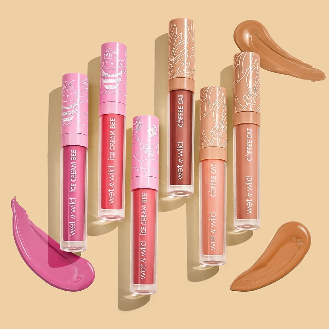 wet'n wild beautyさんのインスタグラム写真 - (wet'n wild beautyInstagram)「Pucker up for a pick-me-up with our #CoffeeCat and #IceCreamBee lip glosses 👄   Find them @UltaBeauty and wetnwildbeauty.com #wetnwild #wnwbeauty #lipgloss #nudelipgloss #pinklipgloss」9月20日 1時00分 - wetnwildbeauty
