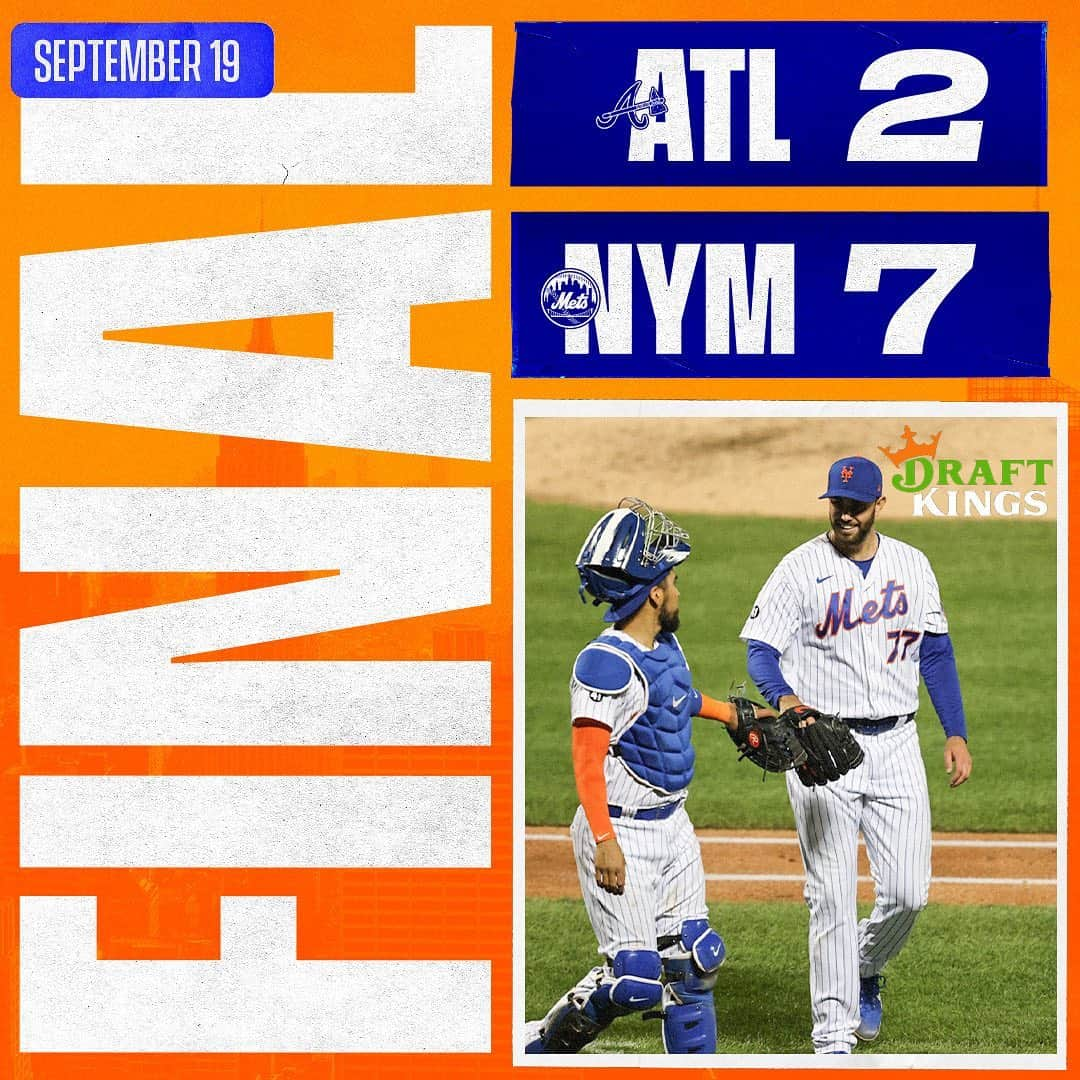 ニューヨーク・メッツさんのインスタグラム写真 - (ニューヨーク・メッツInstagram)「@david_peterson_3 shines as we defeat Atlanta. #MetsWin #LGM」9月20日 11時43分 - mets