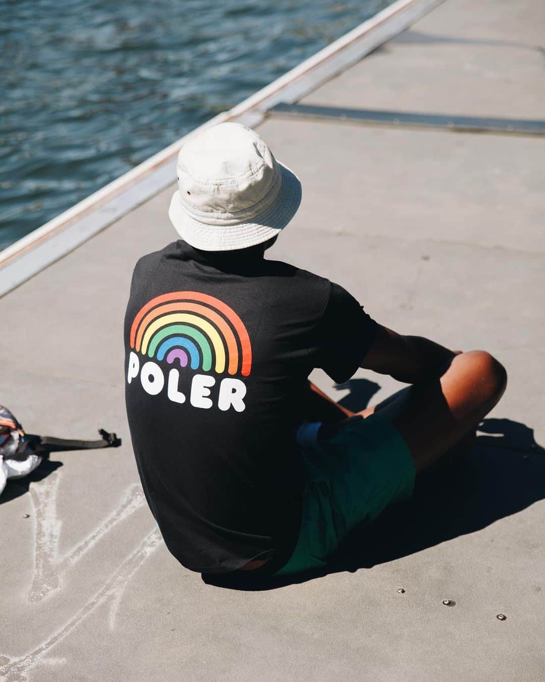 Poler Outdoor Stuffさんのインスタグラム写真 - (Poler Outdoor StuffInstagram)「Fresh air is back, baby 🍃. Time to get back out there! We have some of our new graphic tees like this ‘Rainbow’ tee marked down to $17.00 in store! We’re open until 6 today! #campvibes」9月20日 3時55分 - polerportland