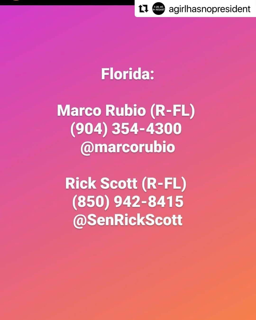 レスリー・フェラさんのインスタグラム写真 - (レスリー・フェラInstagram)「Yesterday we mourned. Today we mourn and fight!  Stand up and say: “NO! We will not accept another Trump Supreme Court pick 45 days before an election. Allow the nation to decide!” After @senatemajldr 11-month  blockade of Merrick Garland during the Obama Administration - this GOP move would be the height of hypocrisy. Not to mention, quickly jamming through a replacement demonstrates an utter lack of decency - it spits on the memory and legacy of RBG. It took me 30 min to make these calls. Take the time - it matters. And keep the pressure on. Let your voices be heard!! *Note: Senator Daines number is incorrect above — it’s 202-224-2651.    #Repost @agirlhasnopresident with @make_repost ・・・ I hope you’re calling and reaching out to your own reps, but you can also reach out to other reps as well. Yes, it helps you live in their state, but you don’t have to. These are some reps who need to hear from all of us. They also need to be reminded that there’s an election coming, and in their seats are up for grabs as well.  #MarcoRubio FL #RickScott FL #LisaMurkowski AK #SusanCollins ME #MittRomney UT #ChuckGrassley IA #CoryGardner CO #ThomTillis NC #SteveDaines MT #LindseyGraham SC  #TomCotton AR #JoniEarnst IA」9月20日 5時58分 - mslesleyfera