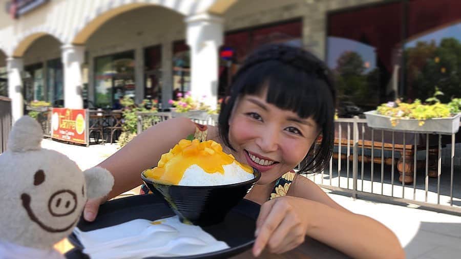 まりかさんのインスタグラム写真 - (まりかInstagram)「あたいかき氷にはまる。  not shaved ice. It's cream ice😘  #fancentral  #maricahase #japanese #penthousepet #kawaii #model」9月20日 7時38分 - maricahase