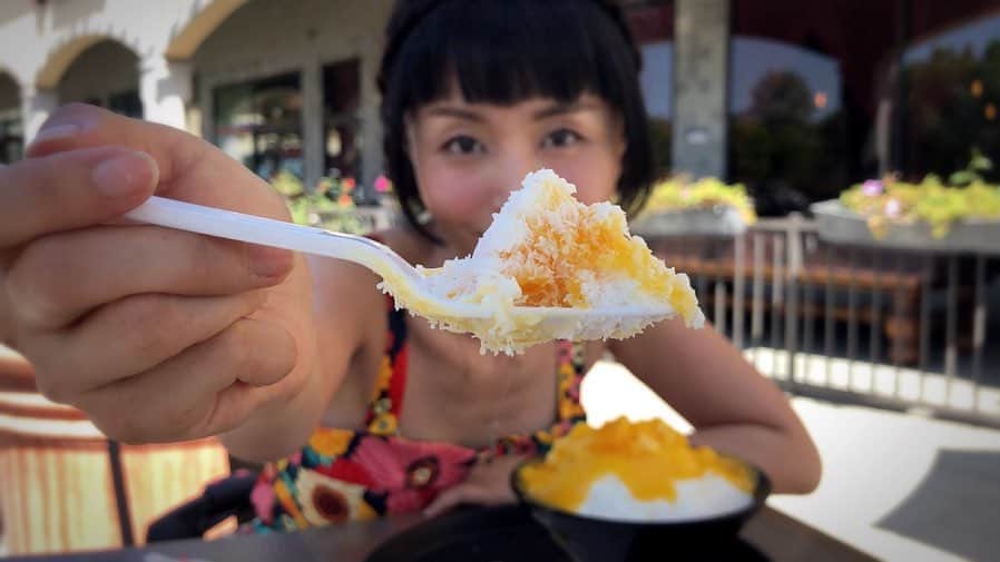 まりかさんのインスタグラム写真 - (まりかInstagram)「あたいかき氷にはまる。  not shaved ice. It's cream ice😘  #fancentral  #maricahase #japanese #penthousepet #kawaii #model」9月20日 7時38分 - maricahase