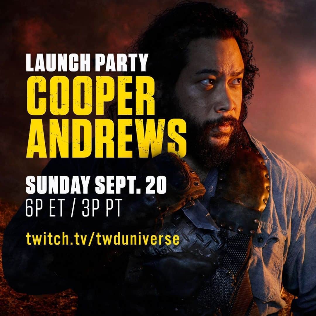The Walking Deadさんのインスタグラム写真 - (The Walking DeadInstagram)「The one and only Cooper Andrews will be joining on our first @twitch stream.   Join our Launch Party tomorrow at 6pm ET/ 3pm PT by following TWDUniverse on Twitch.」9月20日 9時00分 - amcthewalkingdead