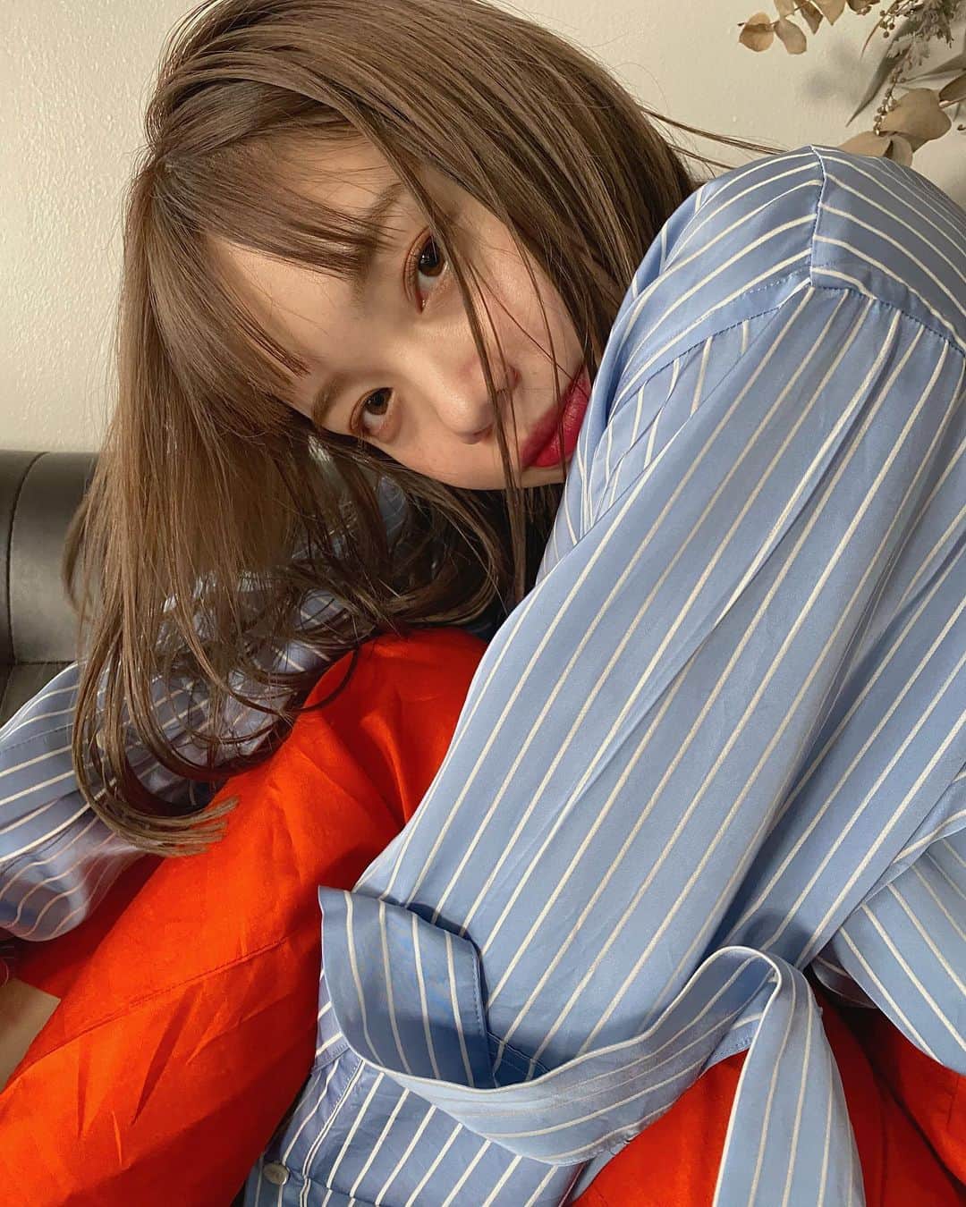 福地夏未のインスタグラム：「🐿 @rokhofficial  @edition_jp  _ #hair #hairstyle  #haircolor #brown #autumn #newcolor」
