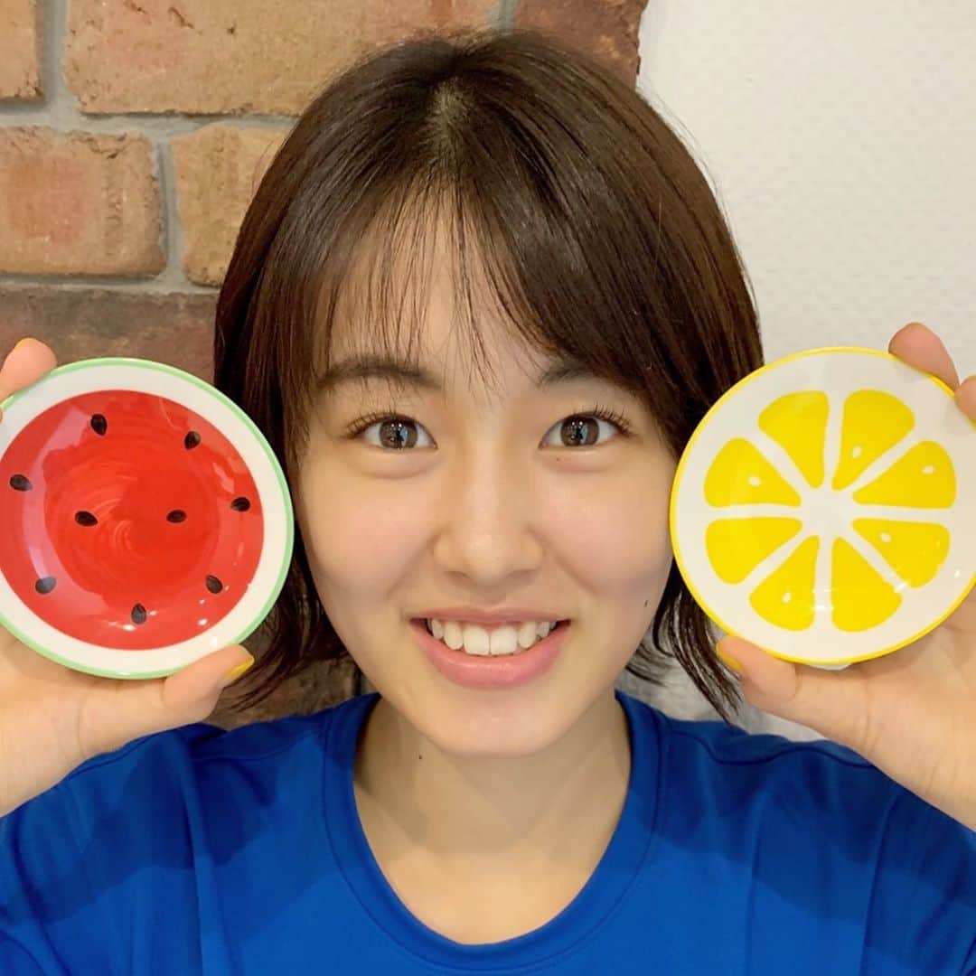 竹内愛紗のインスタグラム：「#ビタミン#🍉#🍋」