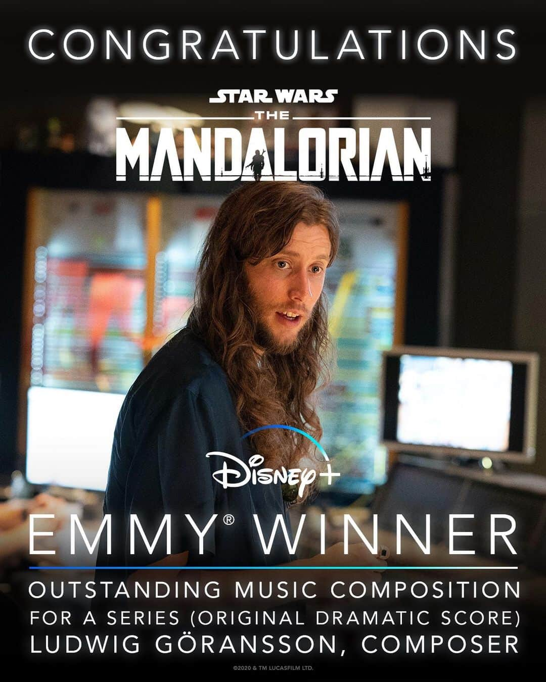 スター・ウォーズさんのインスタグラム写真 - (スター・ウォーズInstagram)「Congratulations to the creative teams behind #TheMandalorian on their two Emmy® wins tonight! #Emmys2020」9月20日 11時00分 - starwars