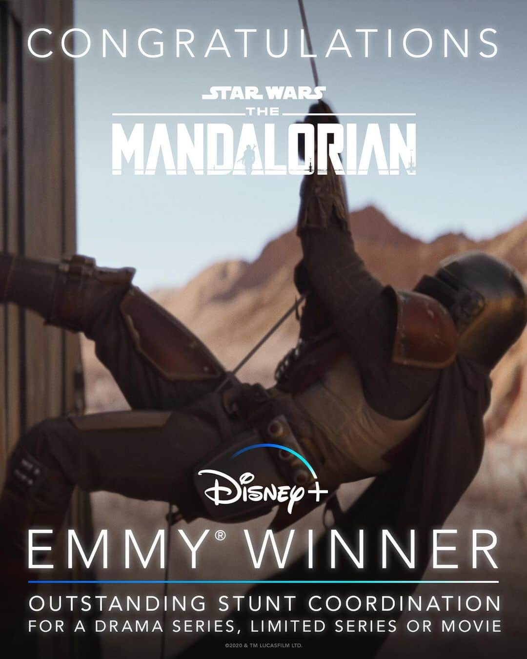 スター・ウォーズさんのインスタグラム写真 - (スター・ウォーズInstagram)「Congratulations to the creative teams behind #TheMandalorian on their two Emmy® wins tonight! #Emmys2020」9月20日 11時00分 - starwars