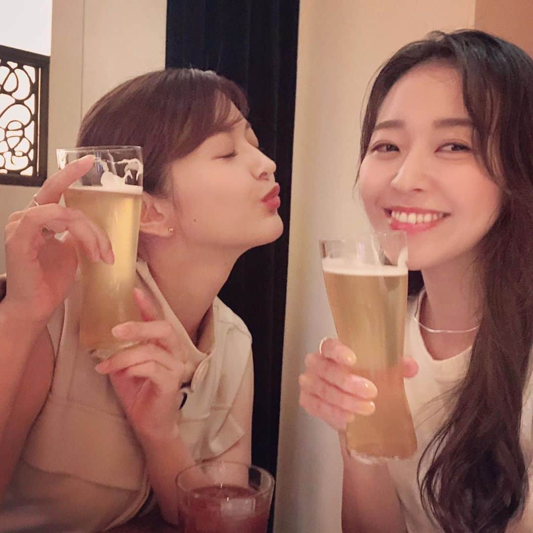 田中道子さんのインスタグラム写真 - (田中道子Instagram)「先日後輩のちかちゃんとランチしたときの🥳✨ いろいろ話してきた〜❣️ 先輩としてカッコいいとこ見せていかないと🤨  みなさんは四連休楽しんでるでしょうか？🙂私は明日もドラマの撮影で早いので、もう寝るとこです〜♪おやすみなさい😚」9月20日 20時40分 - michikotanaka_official