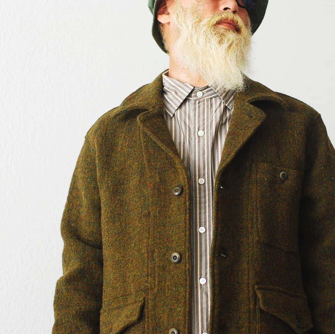 のインスタグラム：「_ ［20AW NEW ITEM ］ ts(s) / ティーエスエス "Bird Watching Jacket - Tweed&Cotton*Nylon Stretch Double Cloth" ¥69,300- _ 〈online store / @digital_mountain〉 https://www.digital-mountain.net/shopdetail/000000012158/ _ 【オンラインストア#DigitalMountain へのご注文】 *24時間受付 *15時までのご注文で即日発送 *1万円以上ご購入で送料無料 tel：084-973-8204 _ We can send your order overseas. Accepted payment method is by PayPal or credit card only. (AMEX is not accepted)  Ordering procedure details can be found here. >>http://www.digital-mountain.net/html/page56.html  _ #ts_s #ティーエスエス _ 本店：#WonderMountain  blog>> http://wm.digital-mountain.info/ _ 〒720-0044  広島県福山市笠岡町4-18  JR 「#福山駅」より徒歩10分 #ワンダーマウンテン #japan #hiroshima #福山 #福山市 #尾道 #倉敷 #鞆の浦 近く _ 系列店：@hacbywondermountain _」