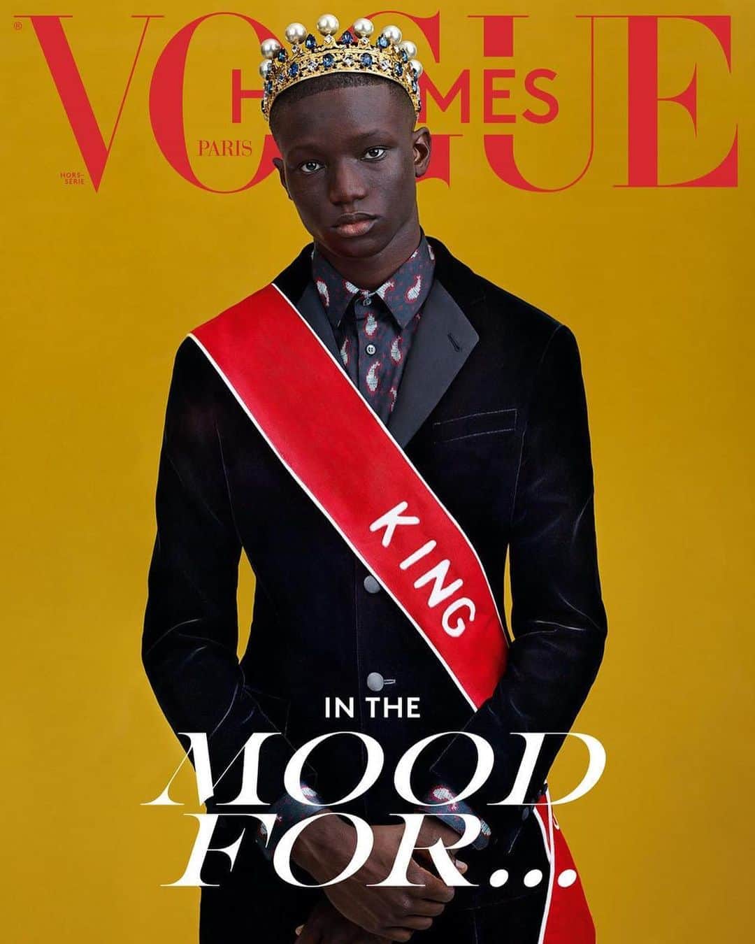 Vogue Parisさんのインスタグラム写真 - (Vogue ParisInstagram)「The new issue of @VogueHommes is out now! "Since last March, which saw the world descend into a scenario worthy of a science fiction film, our lives haven’t been the same. A virus with a global reach succeeded in striking at the very heart of our innermost selves. Our relationship to others turned on its head, our very skin under boycott. As in any time of disruption, the shock wave has given way to self-questioning and radical change. One of its major symptoms is that millions of people all over the world are considering a complete rethink of their existences, seeking meaning and direction in greater harmony with this new, naked vulnerability. And the odds are that this awareness will be a prelude to progress. What could be more effective, then, than thinking about what we really want deep down inside? This idea was the starting point for the latest Vogue Hommes, simply entitled “In the mood for…”. For this issue, we offer a subjective mix of the very essence of our longings, from the more serious to the more futile. A fun exercise in introspection, a form of self-inventory, to better connect with others. And experiment together the emergence of an alternative form of desire. Perhaps the thrill of a new life."_ Olivier Lalanne.  Vogue Hommes Fall/Winter 2020-2021, out worldwide _  Mahamadou Diaouné (@doums_gls) wears @GiorgioArmani shot by @CraigMcDeanstudio and styled by @IbKamara.  Hair by @EugeneSouleiman Make-up by @PeterPhilipsmakeup Casting by @11Casting   _  #voguehommes #craigmcdean #giorgioarmani #armani」9月20日 21時14分 - voguefrance