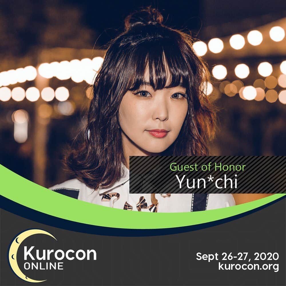 Yun chiのインスタグラム：「海外のファンが集まる事のできるオンラインアニメイベント「Kurocon Online」出演決定！！ . . . Yun*chiの出演時間は日本時間９月２７日午前１０時（アメリカ東部標準時９月２６日午後９時）から、Twitchにて配信予定。 . . . @yasu_no_ji をサポートメンバーに迎えて @cream_kitazawa より、40分間のライブパフォーマンス＋トークコーナーでの出演となっております！！ . お楽しみに！！！ . 詳細はプロフィールURLより🙋‍♀️ https://www.yunchi.site/posts/10345771」