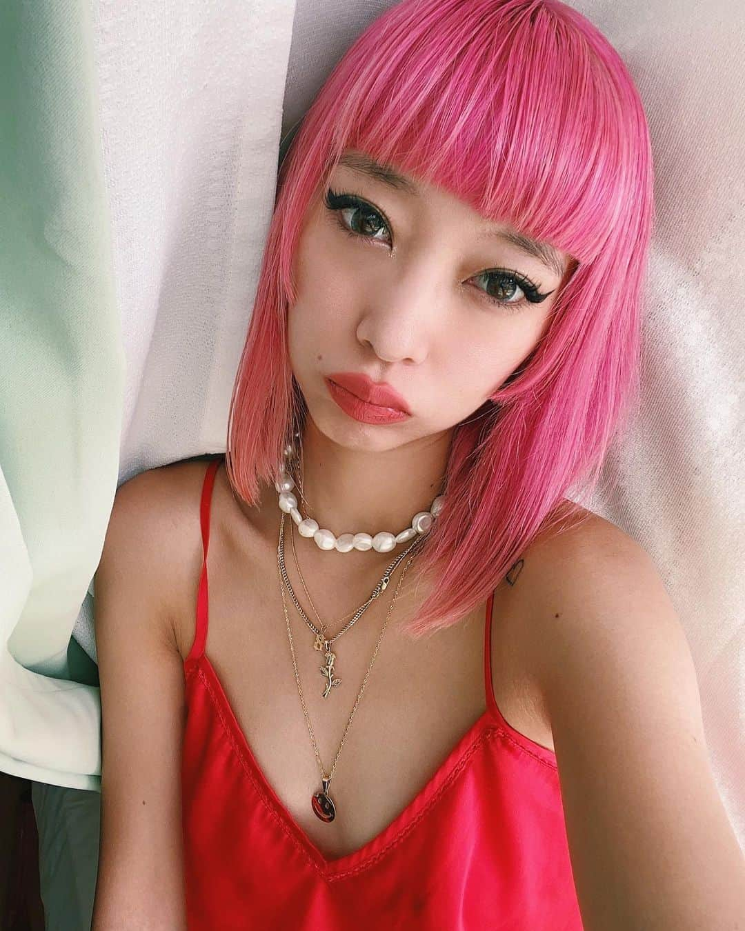 AYAさんのインスタグラム写真 - (AYAInstagram)「髪のびました❤︎ショートバングもダブルバングも気に入ってる🦋」9月20日 13時59分 - ayaxxamiaya