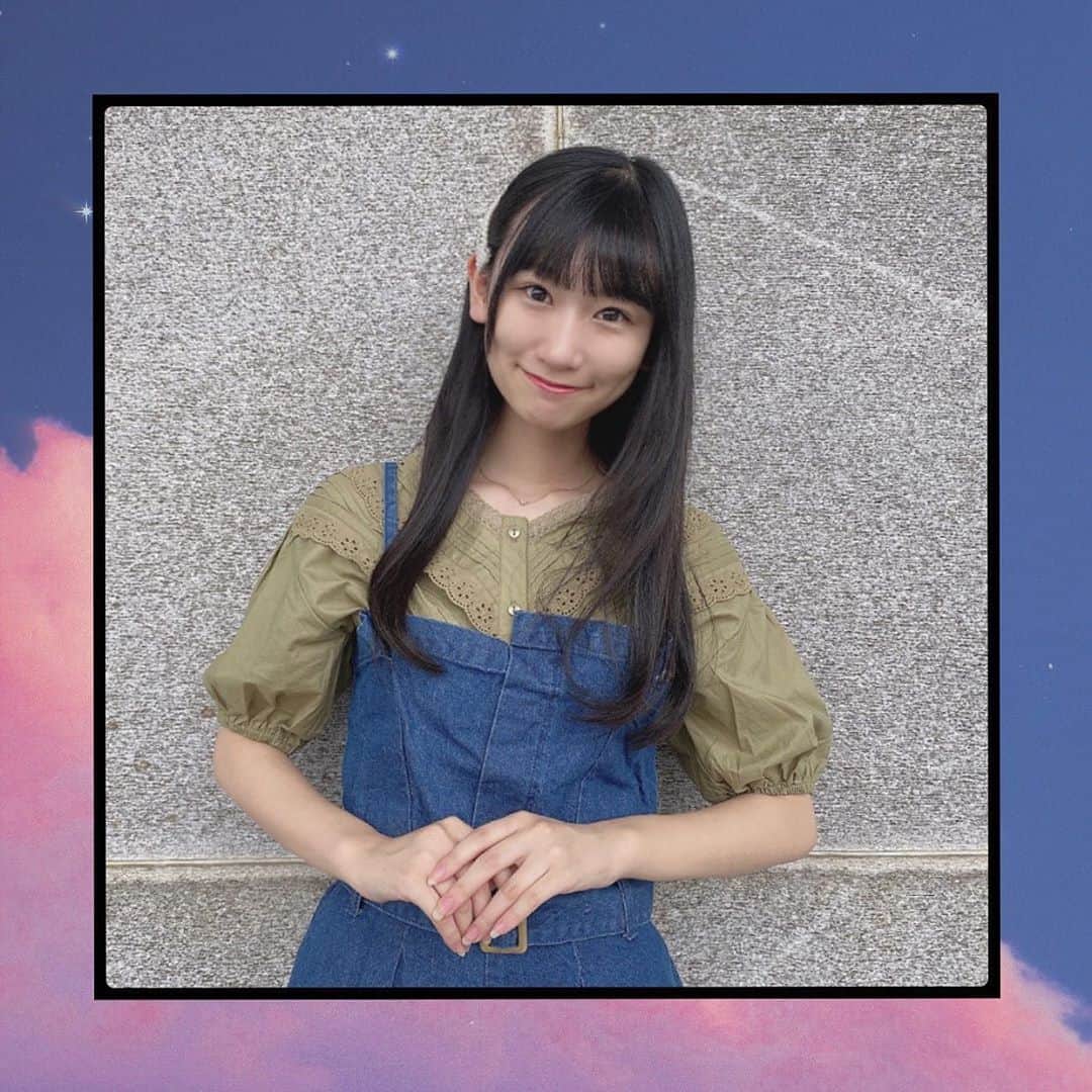 佐藤海里のインスタグラム：「.2日間ありがとう🥰 . . . . . . . . . . . #NGT48 #佐藤海里 #研究生 #サステナブル#オンライン  #アイドル #ロングヘア  #オーバーオール #カーキコーデ  #パールピン  #instalike #instagood #加工の仕方」