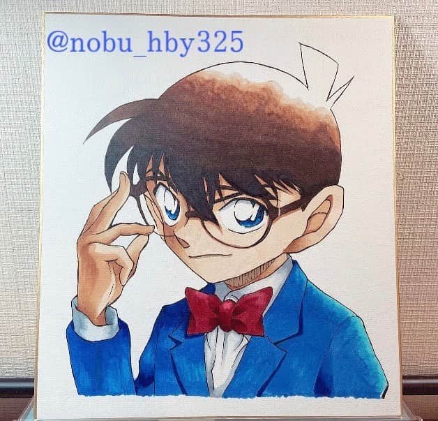 名探偵コナン　ファンアカウントのインスタグラム：「久しぶりにnobuさんの絵でーす！！ やっぱり私はnobuさんの描くコナンの絵が大好き！！ 目の保養になります💕 nobuさん、今回も絵を提供していただきありがとうございますっ！！ #名探偵コナン #コナンファン #緋色の弾丸 #早く見たい」