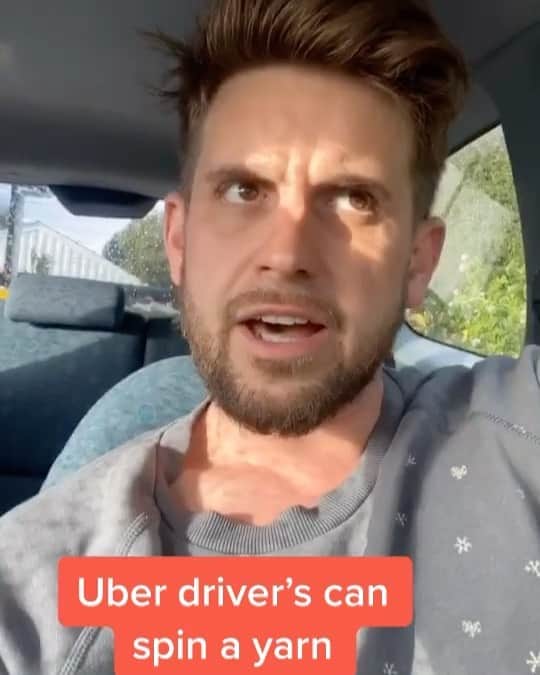 アレックス・ウィリアムソンのインスタグラム：「Uber driver trash-talking previous passenger. #aussieas」