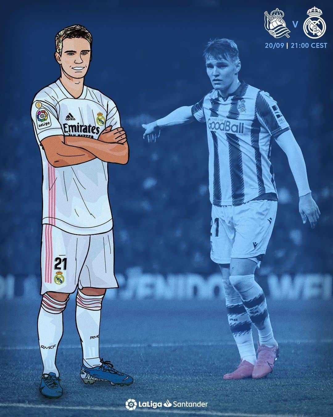 LFPさんのインスタグラム写真 - (LFPInstagram)「💫⚽️ A SPECIAL match for @odegaard.98!  💫⚽️ ¡Un partido ESPECIAL para #Odegaard!  #RealSociedad #RealMadrid #RealSociedadRealMadrid #LaLiga #LaLigaSantander #Football #YouHaveToLiveIt #HayQueVivirla」9月20日 17時59分 - laliga