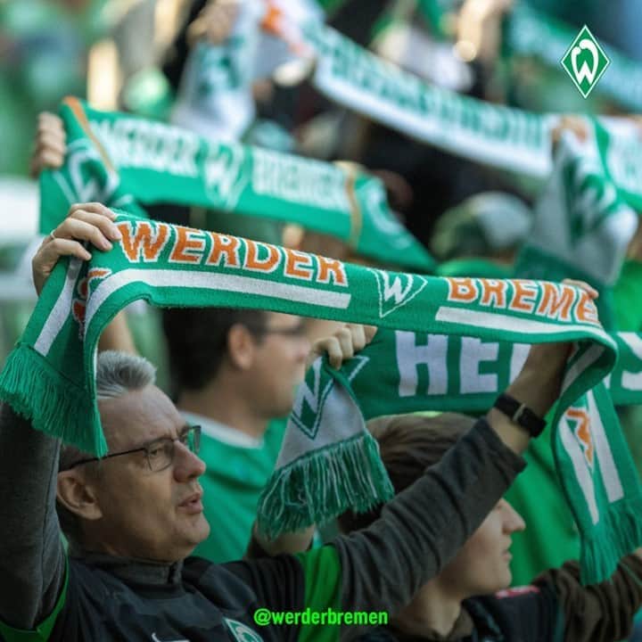 ヴェルダー・ブレーメンさんのインスタグラム写真 - (ヴェルダー・ブレーメンInstagram)「Wir haben euch vermisst! 💚 _______ #Werder #Bremen #svw #Fans #nordphoto」9月20日 18時47分 - werderbremen