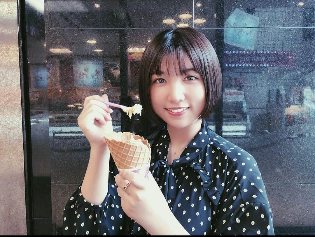 岡畑雛生さんのインスタグラム写真 - (岡畑雛生Instagram)「メープルスイートポテト🍠 すごく美味しいのに期間限定らしい〜🙄  #haircolor #haircut #hairsalon  #makeup #shuuemura #portraitphotography #instagood #instalike #instaphoto #instapic #instalove #instafollow #mac #31 #31アイスクリーム #サーティワン #hairmodel#岡畑雛生#さつまいも #メープル」9月20日 19時31分 - hinana_okahata