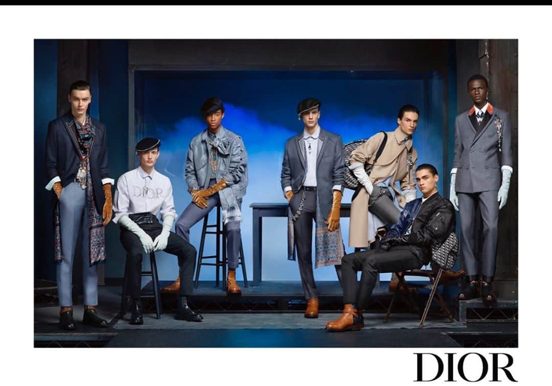 キム・ジョーンズのインスタグラム：「@dior winter advertising @trustjudyblame art directed by @ronnie.cooke.newhouse photographed by #stevenmeisel  styling by @themelanieward hair by @guidopalau make up by @patmcgrathreal casting @shelleydurkancasting」