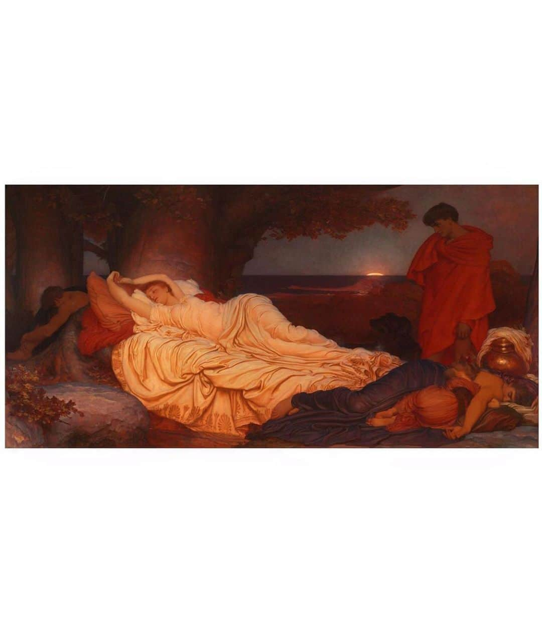 Inka Williamsさんのインスタグラム写真 - (Inka WilliamsInstagram)「“Cymon and Iphigenia” aka my mood by L. Frederic Leighton 1884」9月20日 19時53分 - inkawilliams