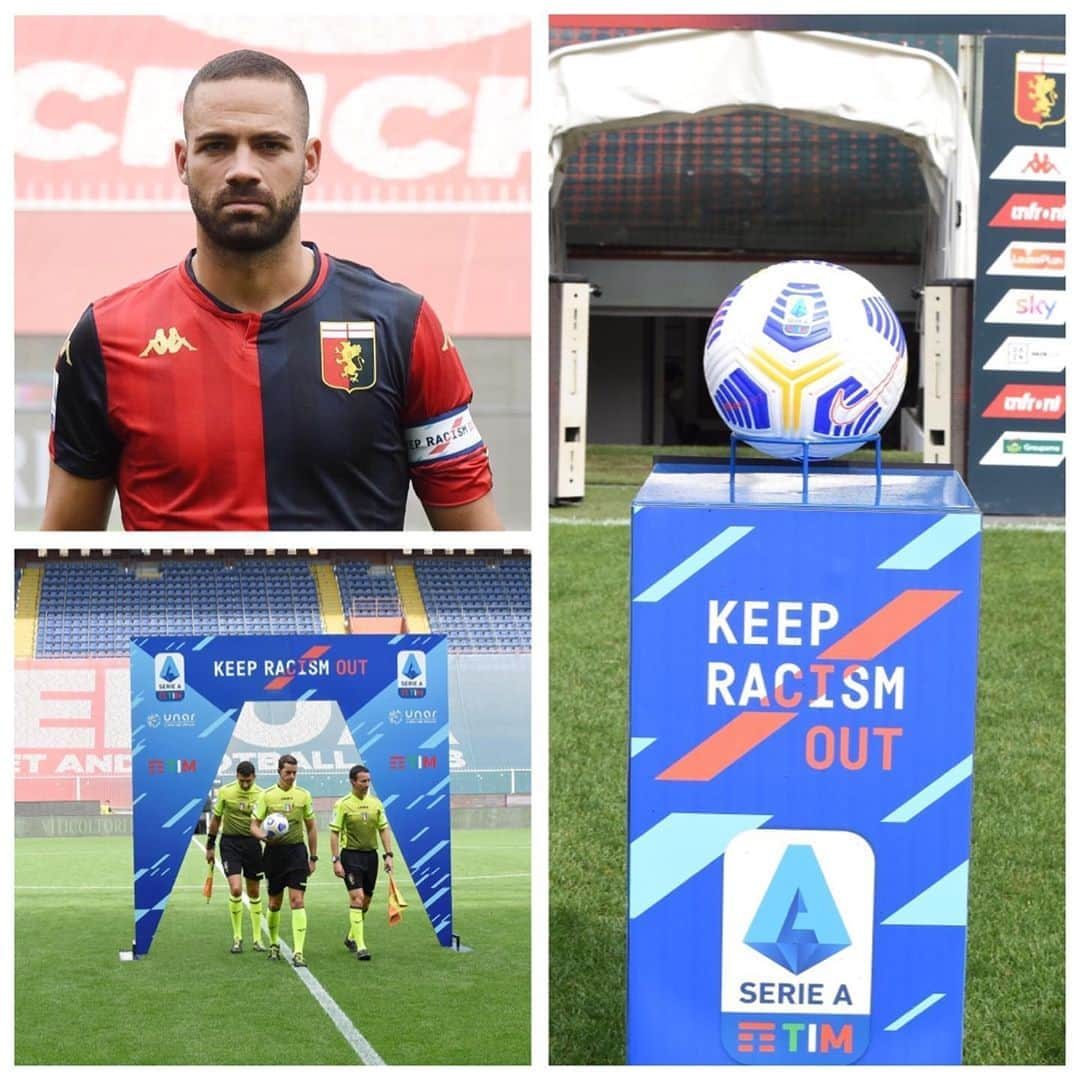 ジェノアCFCさんのインスタグラム写真 - (ジェノアCFCInstagram)「🔴🔵 Il Genoa Cfc sostiene la campagna anti discriminazione #KeepRacismOut realizzata dalla Lega @seriea in collaborazione con UNAR (Ufficio Nazionale Anti Razzismo della Presidenza del Consiglio).」9月20日 23時03分 - genoacfc