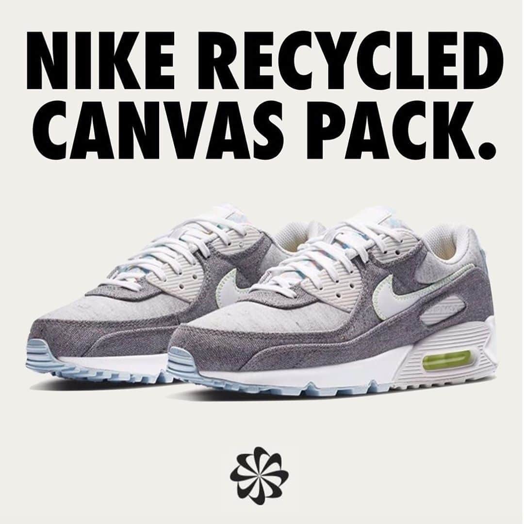 Foot Lockerさんのインスタグラム写真 - (Foot LockerInstagram)「At least 50% of this sneaker weighs in at pure trash ♻️ The #Nike Air Max 90 and Air Max 95 of the 'Recycled Canvas Pack' is available now!」9月20日 23時03分 - footlocker