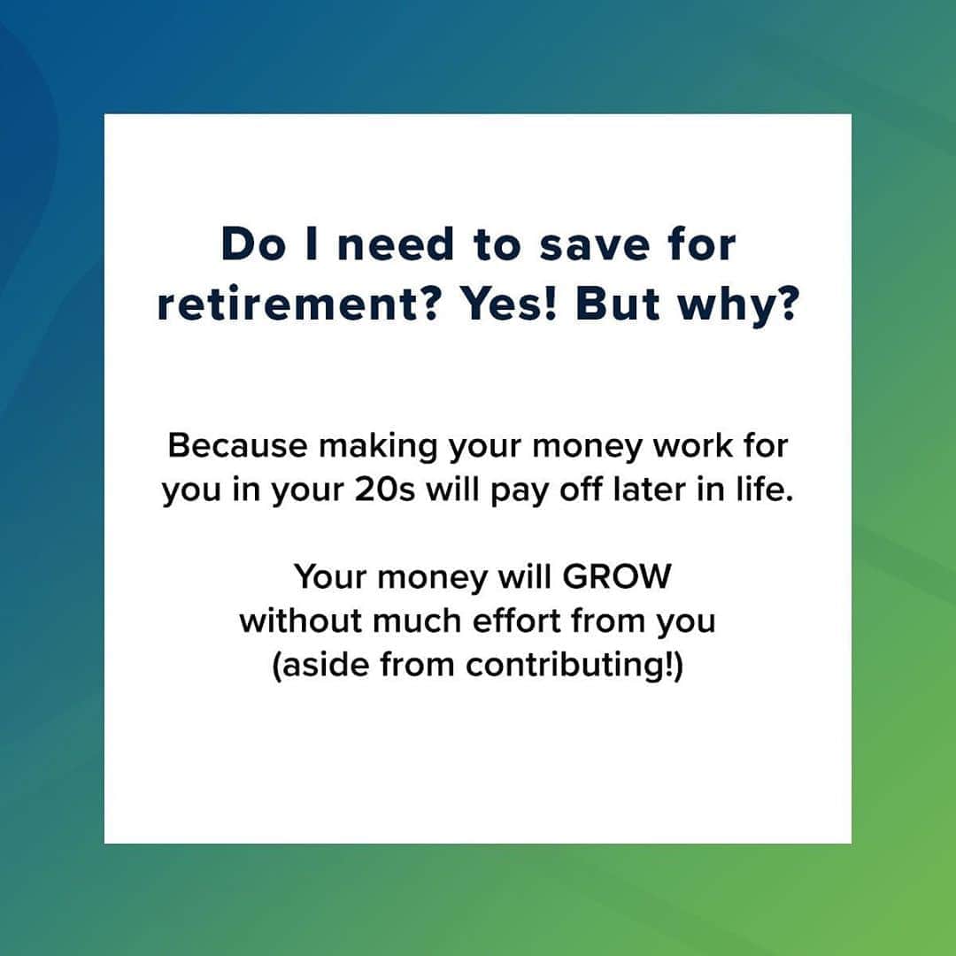 CNBCさんのインスタグラム写真 - (CNBCInstagram)「Should you even think about retirement saving in your 20s? ⁠⠀ To keep it short: Yes. ⁠⠀ ⁠⠀ Though Covid-19 has slammed into most parts of nearly everyone's life, including retirement planning, your best move is to view this uncertain time as a short-term disruption.⁠⠀ ⁠⠀ Find out everything you need to know about starting a retirement account as a young adult at the link in bio. (In partnership with @acorns) #investinyou」9月20日 23時43分 - cnbc