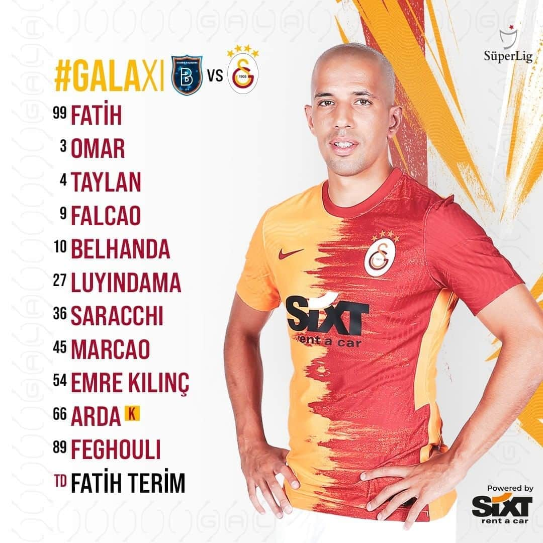 ガラタサライSKさんのインスタグラム写真 - (ガラタサライSKInstagram)「📢 M. Başakşehir karşısında ilk 11’imiz #GALAXI #SaldırGALATASARAY #BŞKvGS」9月20日 23時44分 - galatasaray