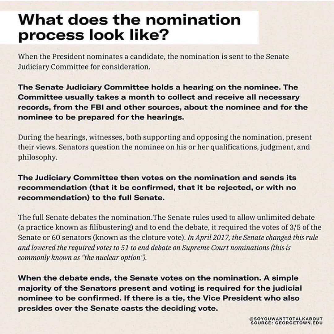 ヴィオラ・デイヴィスさんのインスタグラム写真 - (ヴィオラ・デイヴィスInstagram)「VOTE 🗳  ・・・ Swipe ➡️ through to learn what you can do about Supreme Court nominations. Info-graphs created by @soyouwanttotalkabout Repost from @barackeveryday」9月21日 0時46分 - violadavis