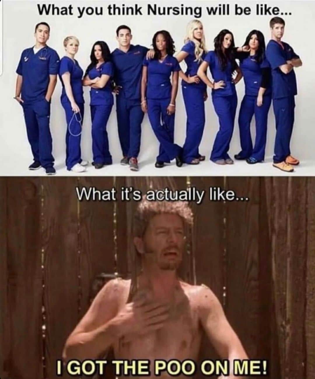 デヴィッド・スペードのインスタグラム：「Shout out to all the frontline doctors and nurses helping every day.  Getting poo on you is not as fun as it sounds」